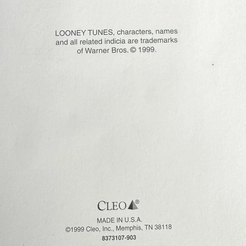 Vintage 1999 Looney Tunes‎ Bugs Bunny Christmas Cards Set of 32 Cleo Made USA